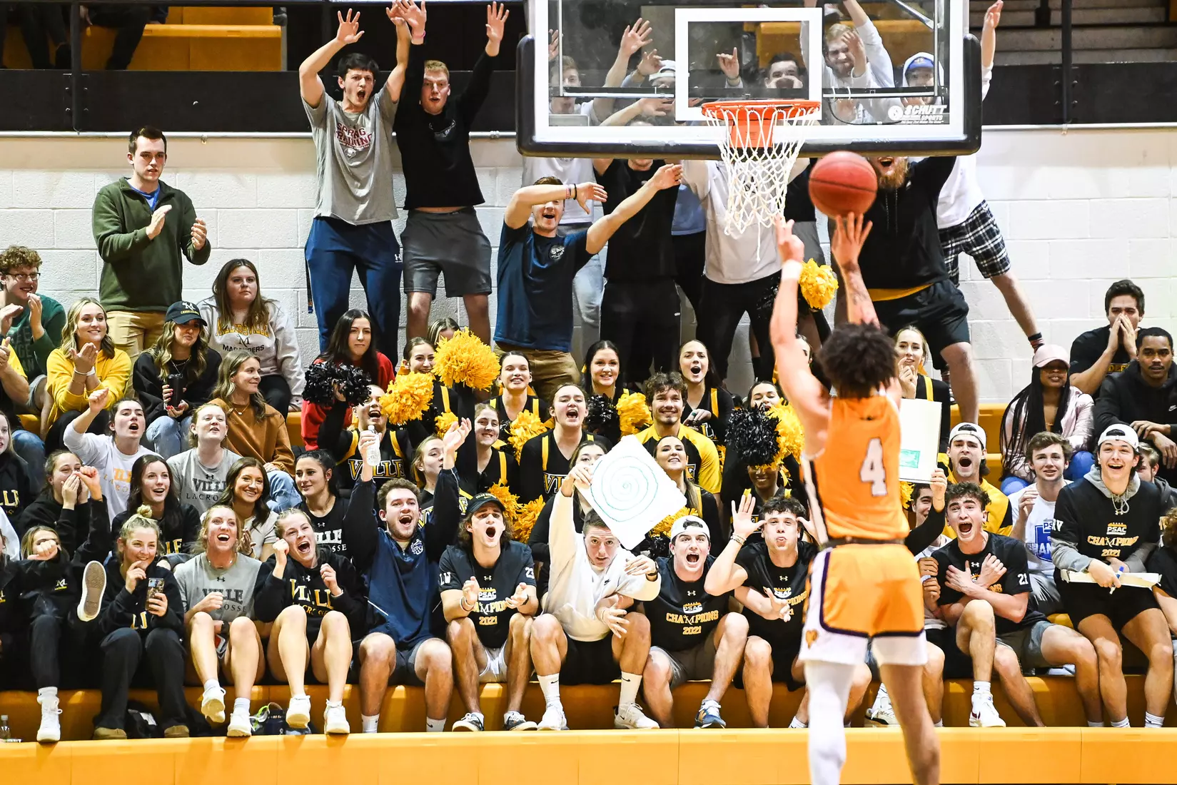 Millersville vs. West Chester PSAC men's basketball quarterfinal at Pucillo Gym in Millersville, PA on Wednesday, March 2, 2022. Mark Palczewski/Millersville Athletics Photo.
