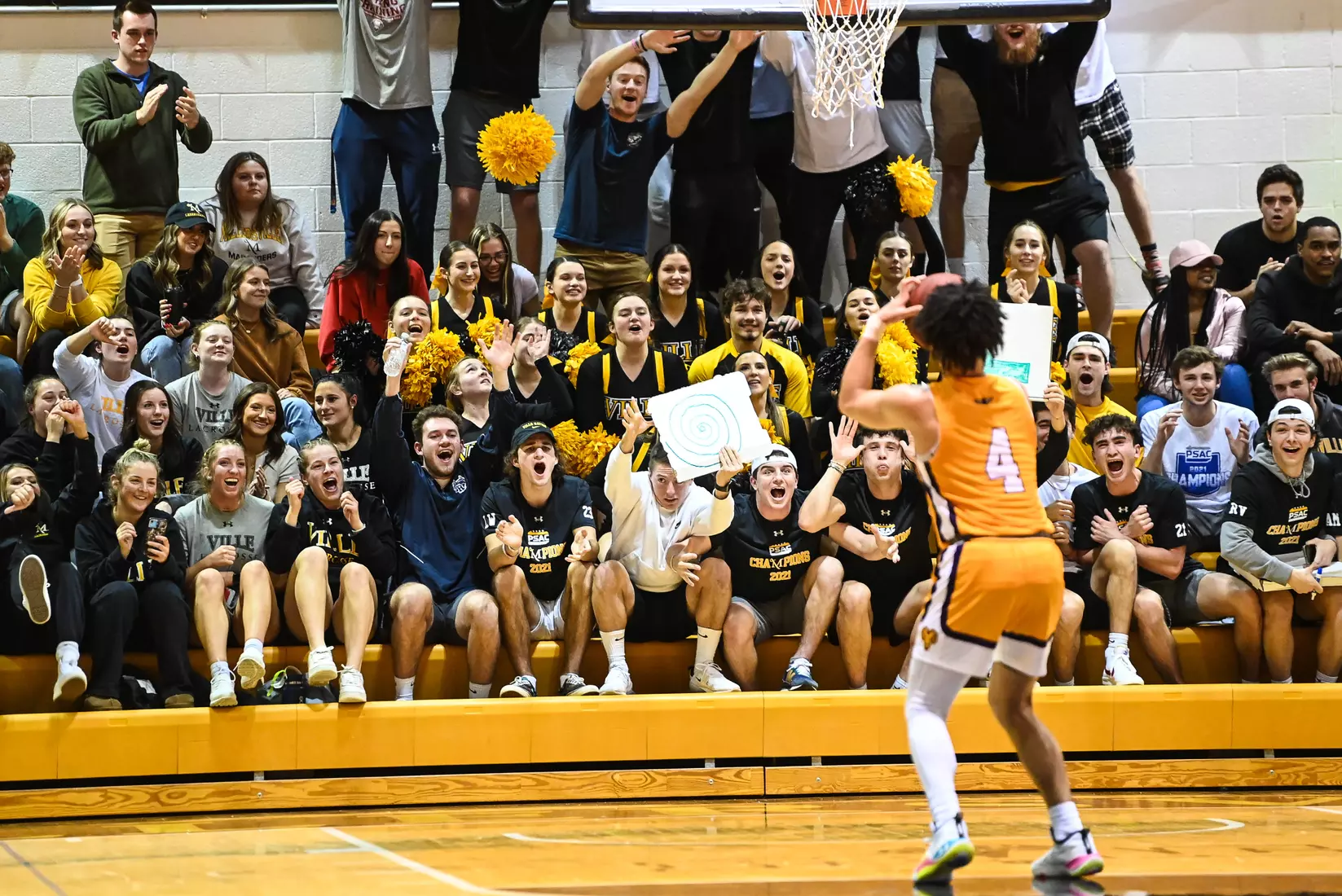 Millersville vs. West Chester PSAC men's basketball quarterfinal at Pucillo Gym in Millersville, PA on Wednesday, March 2, 2022. Mark Palczewski/Millersville Athletics Photo.