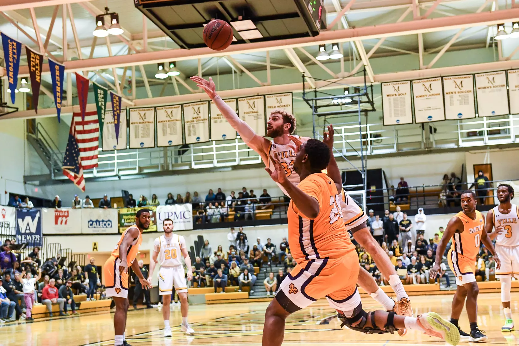 Millersville vs. West Chester PSAC men's basketball quarterfinal at Pucillo Gym in Millersville, PA on Wednesday, March 2, 2022. Mark Palczewski/Millersville Athletics Photo.