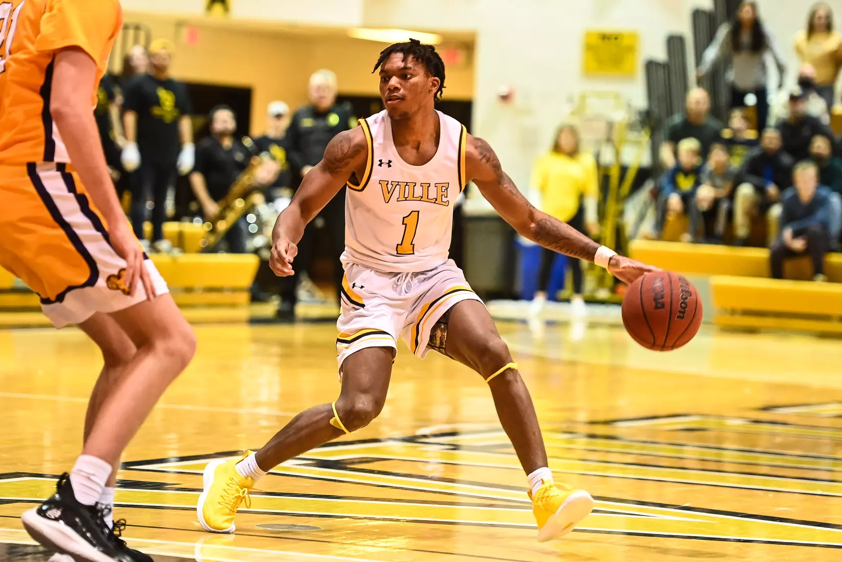 Millersville vs. West Chester PSAC men's basketball quarterfinal at Pucillo Gym in Millersville, PA on Wednesday, March 2, 2022. Mark Palczewski/Millersville Athletics Photo.