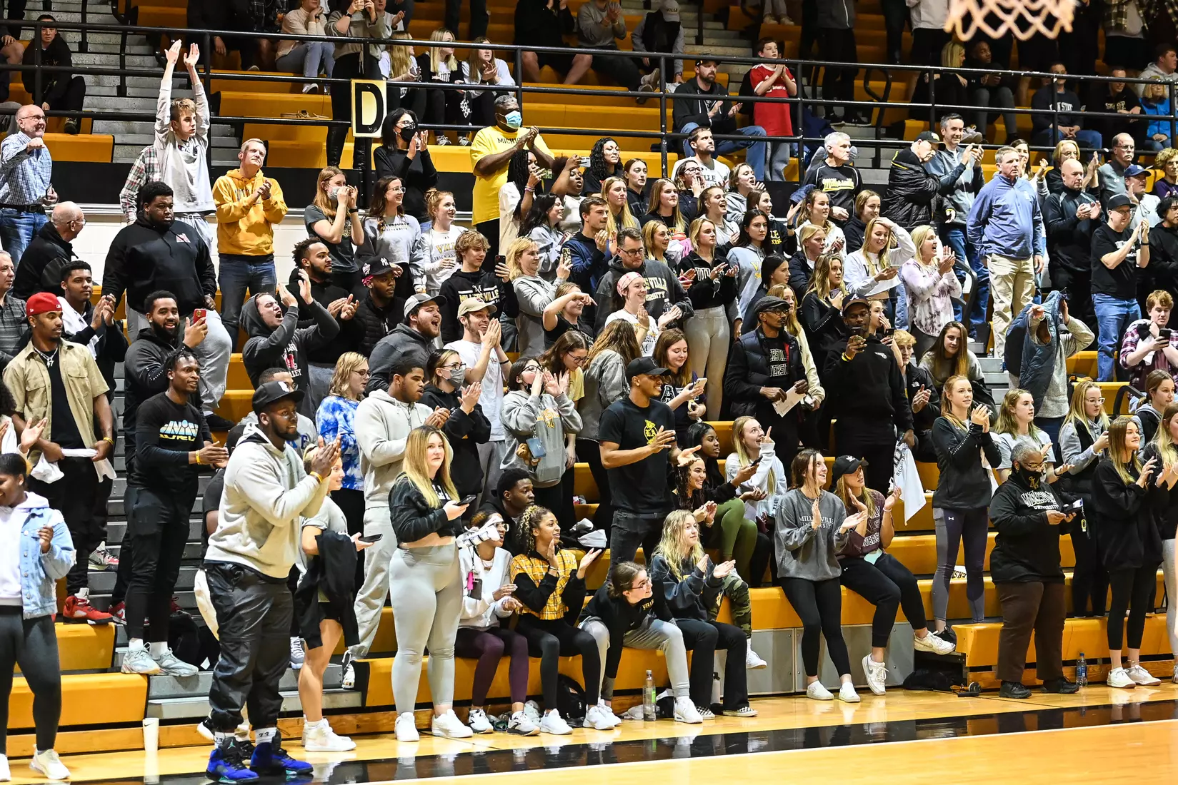 Millersville vs. West Chester PSAC men's basketball quarterfinal at Pucillo Gym in Millersville, PA on Wednesday, March 2, 2022. Mark Palczewski/Millersville Athletics Photo.