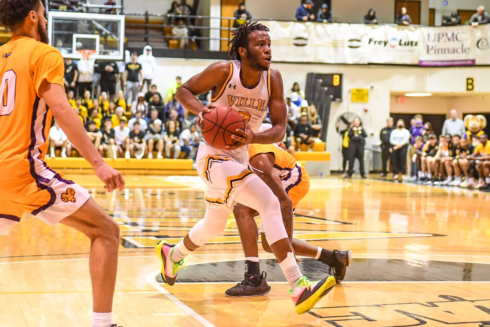 Millersville vs. West Chester PSAC men's basketball quarterfinal at Pucillo Gym in Millersville, PA on Wednesday, March 2, 2022. Mark Palczewski/Millersville Athletics Photo.