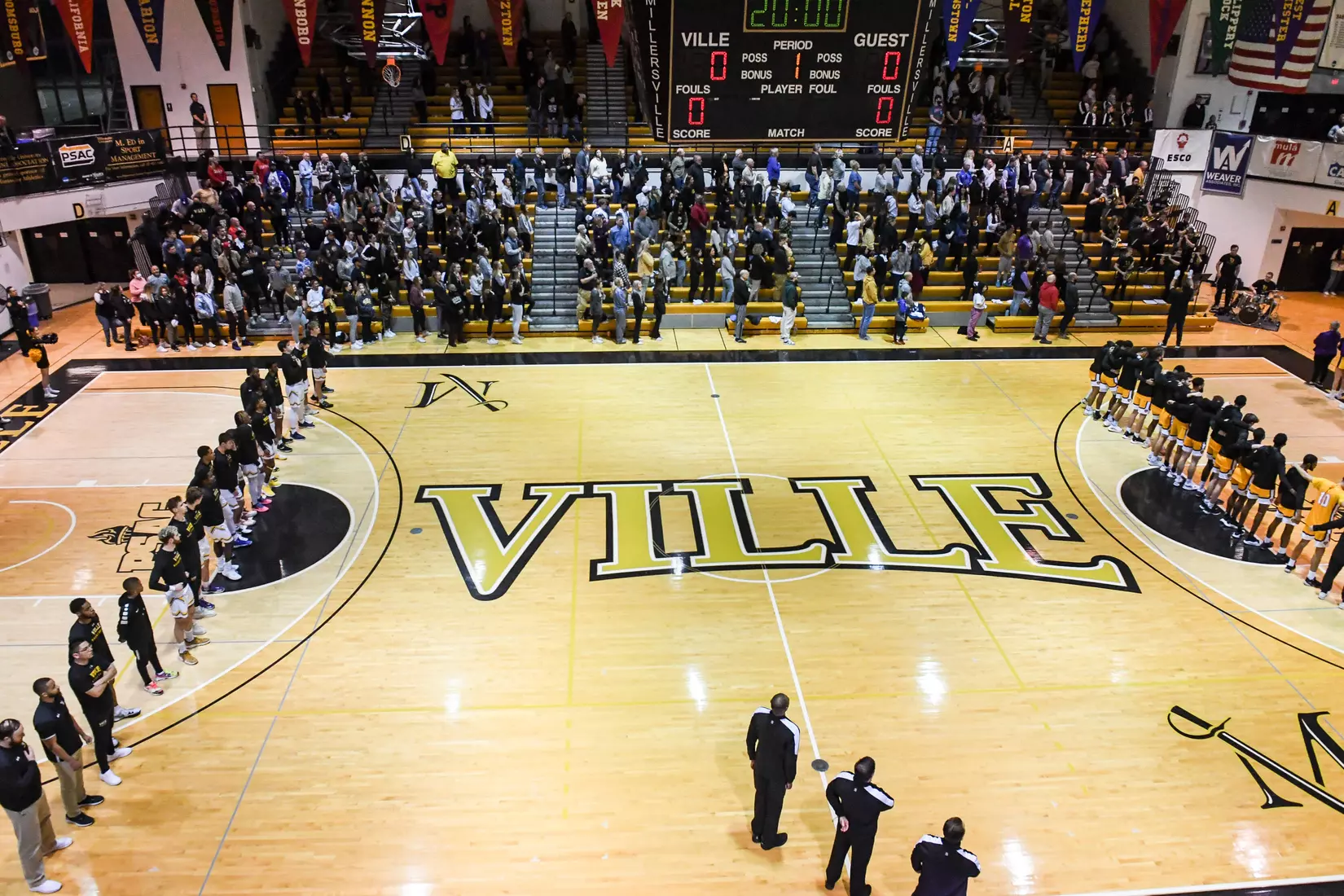 Millersville vs. West Chester PSAC men's basketball quarterfinal at Pucillo Gym in Millersville, PA on Wednesday, March 2, 2022. Mark Palczewski/Millersville Athletics Photo.