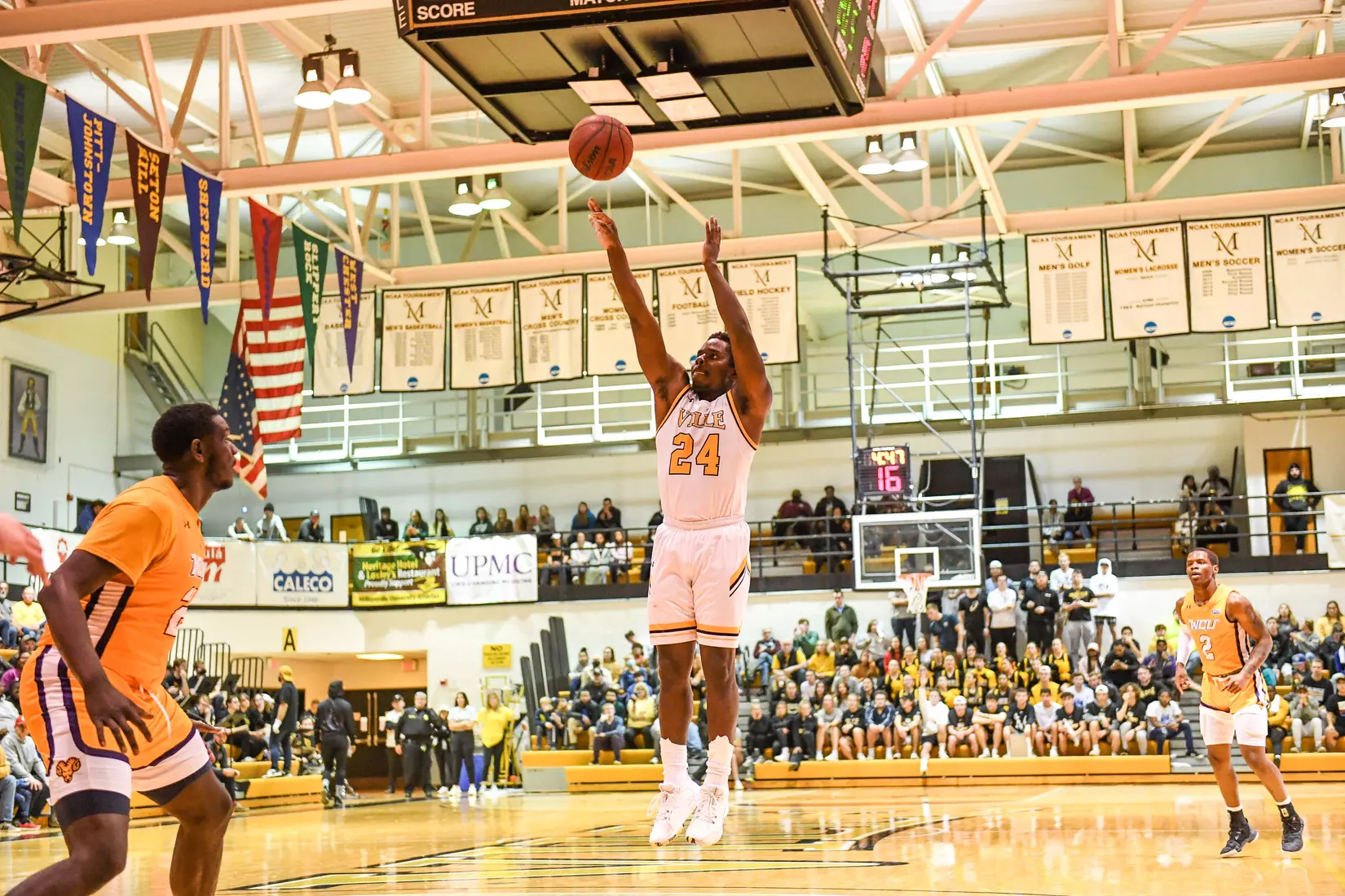 Millersville vs. West Chester PSAC men's basketball quarterfinal at Pucillo Gym in Millersville, PA on Wednesday, March 2, 2022. Mark Palczewski/Millersville Athletics Photo.