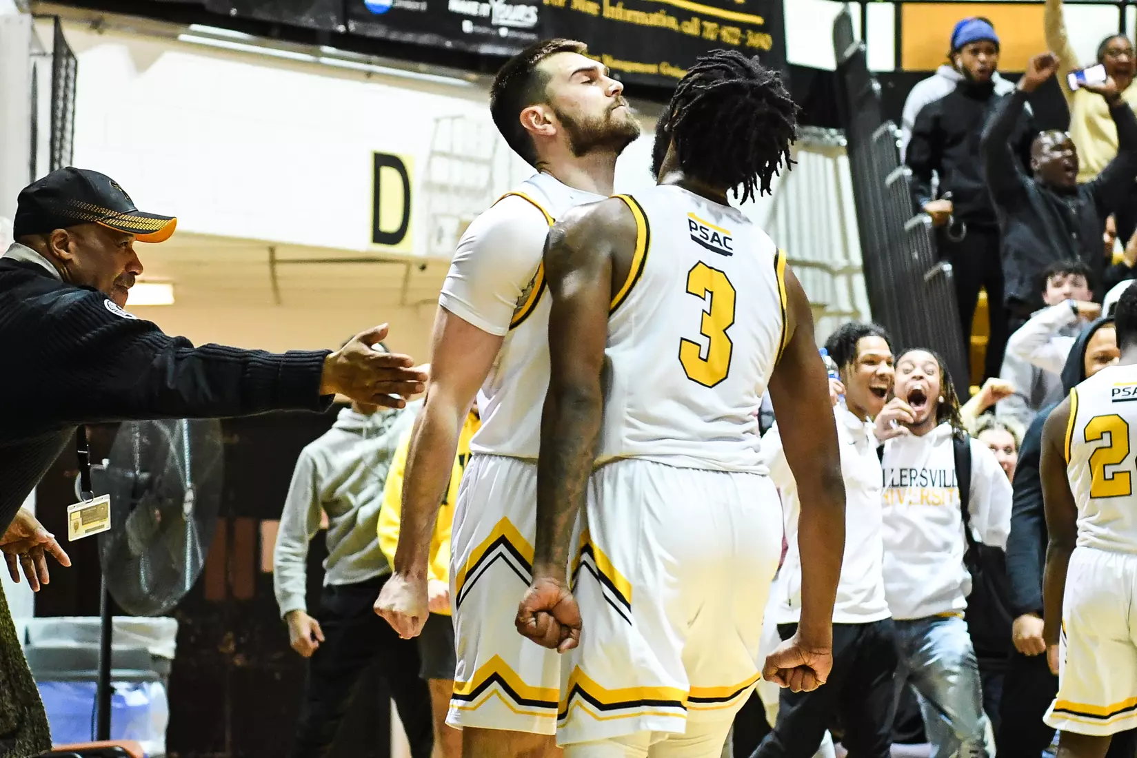 Millersville vs. West Chester PSAC men's basketball quarterfinal at Pucillo Gym in Millersville, PA on Wednesday, March 2, 2022. Mark Palczewski/Millersville Athletics Photo.