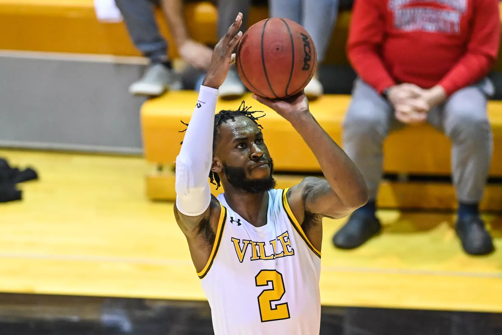 Millersville vs. West Chester PSAC men's basketball quarterfinal at Pucillo Gym in Millersville, PA on Wednesday, March 2, 2022. Mark Palczewski/Millersville Athletics Photo.