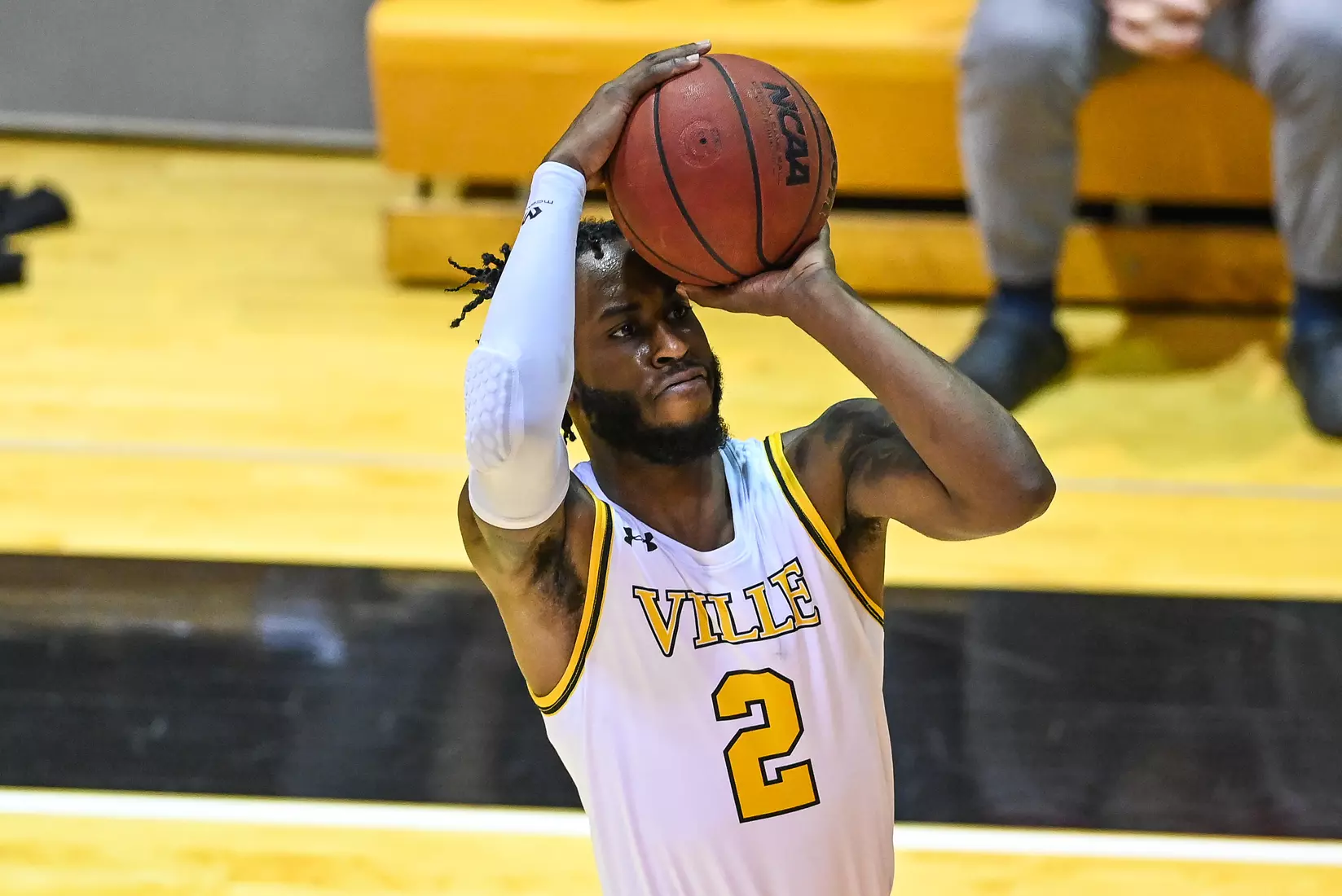 Millersville vs. West Chester PSAC men's basketball quarterfinal at Pucillo Gym in Millersville, PA on Wednesday, March 2, 2022. Mark Palczewski/Millersville Athletics Photo.