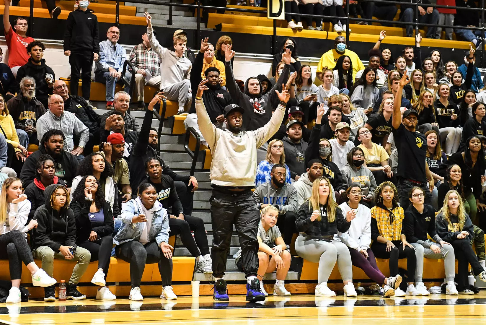Millersville vs. West Chester PSAC men's basketball quarterfinal at Pucillo Gym in Millersville, PA on Wednesday, March 2, 2022. Mark Palczewski/Millersville Athletics Photo.