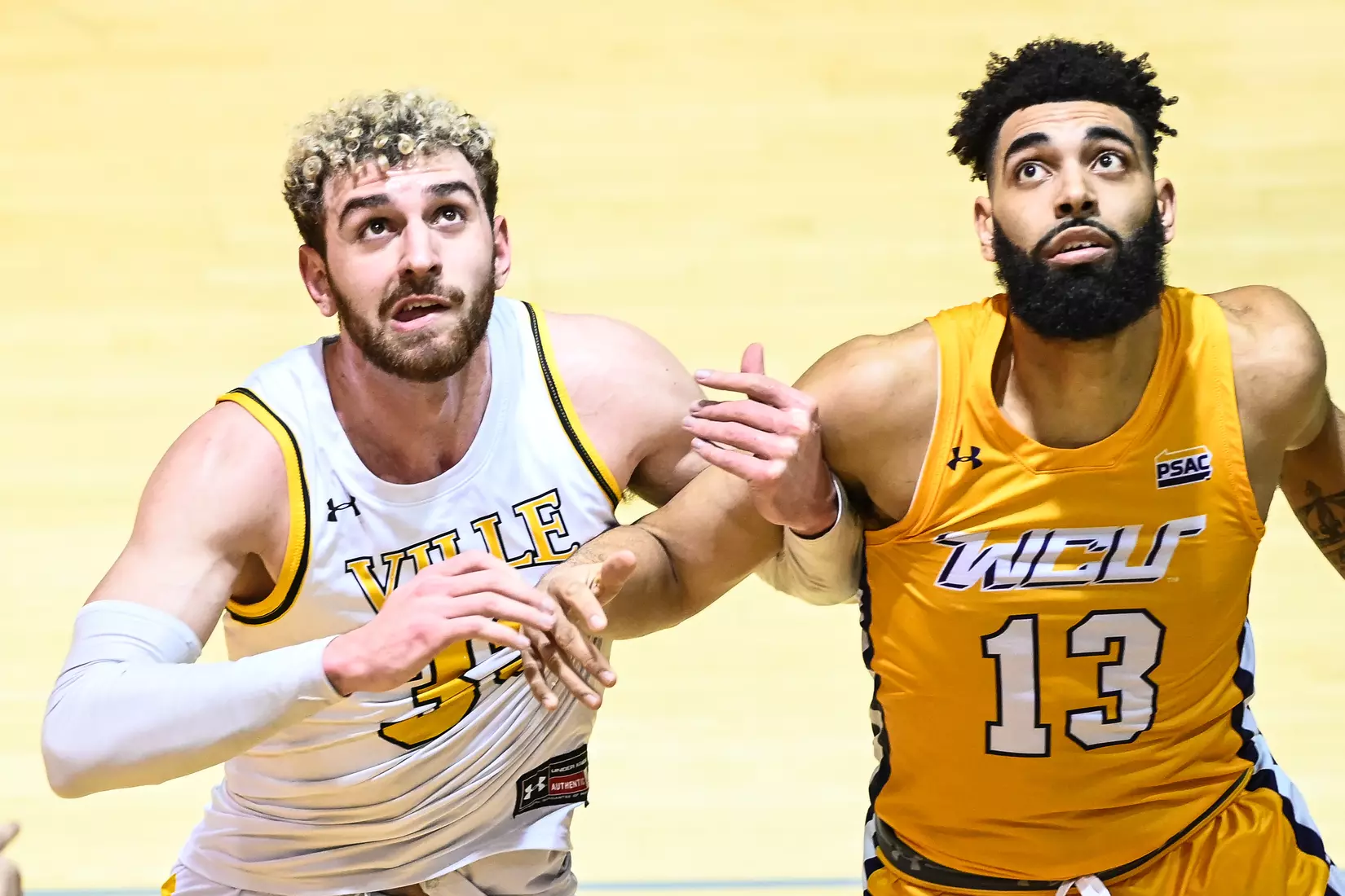 Millersville vs. West Chester PSAC men's basketball quarterfinal at Pucillo Gym in Millersville, PA on Wednesday, March 2, 2022. Mark Palczewski/Millersville Athletics Photo.