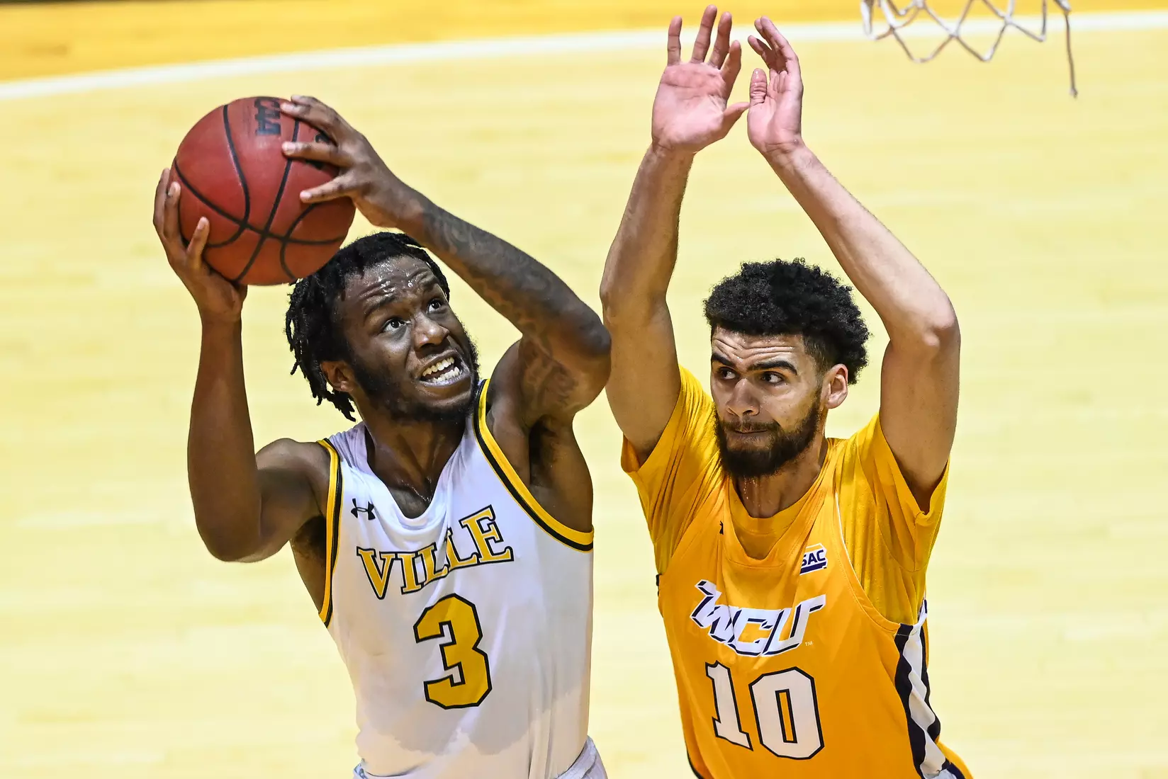 Millersville vs. West Chester PSAC men's basketball quarterfinal at Pucillo Gym in Millersville, PA on Wednesday, March 2, 2022. Mark Palczewski/Millersville Athletics Photo.