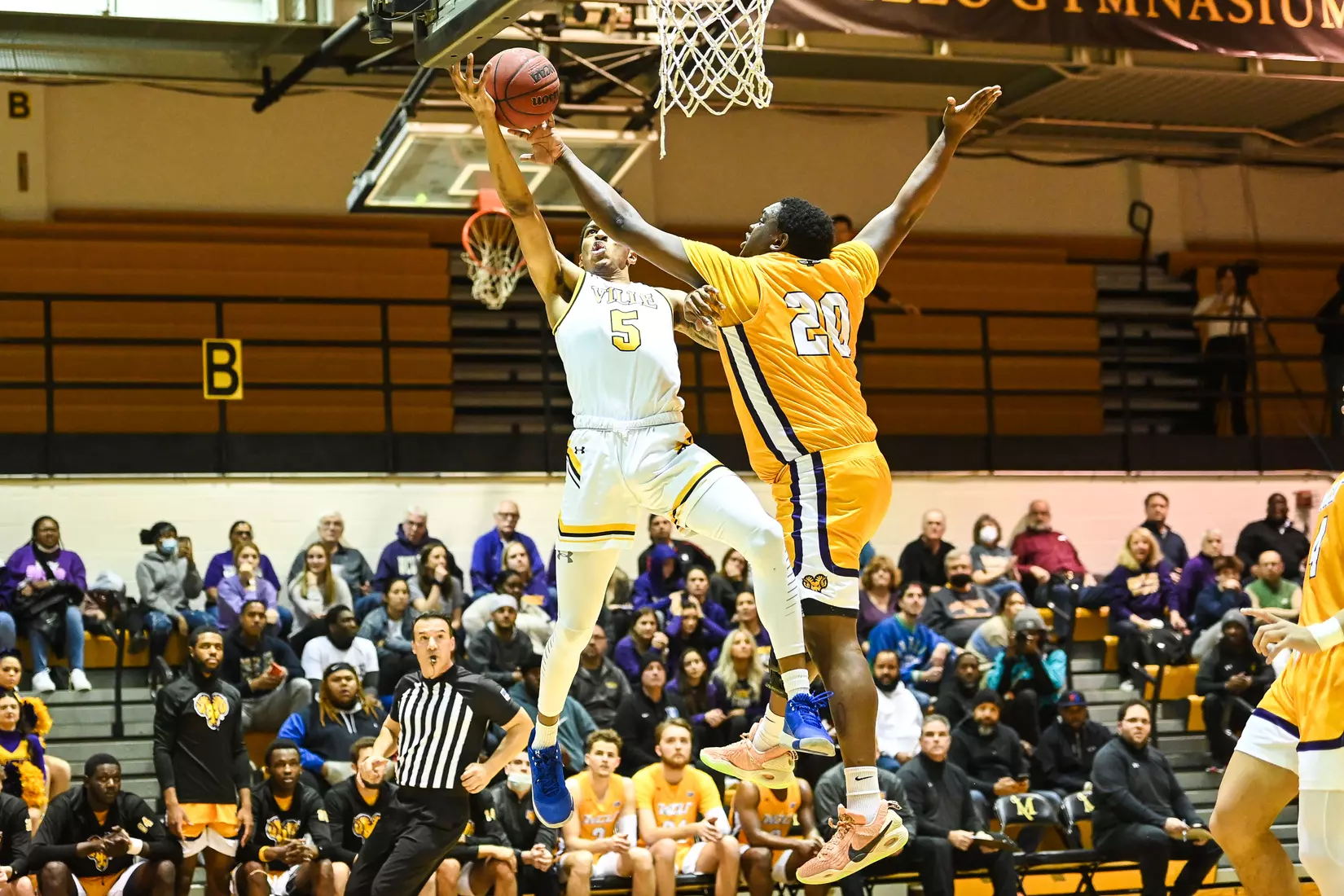 Millersville vs. West Chester PSAC men's basketball quarterfinal at Pucillo Gym in Millersville, PA on Wednesday, March 2, 2022. Mark Palczewski/Millersville Athletics Photo.