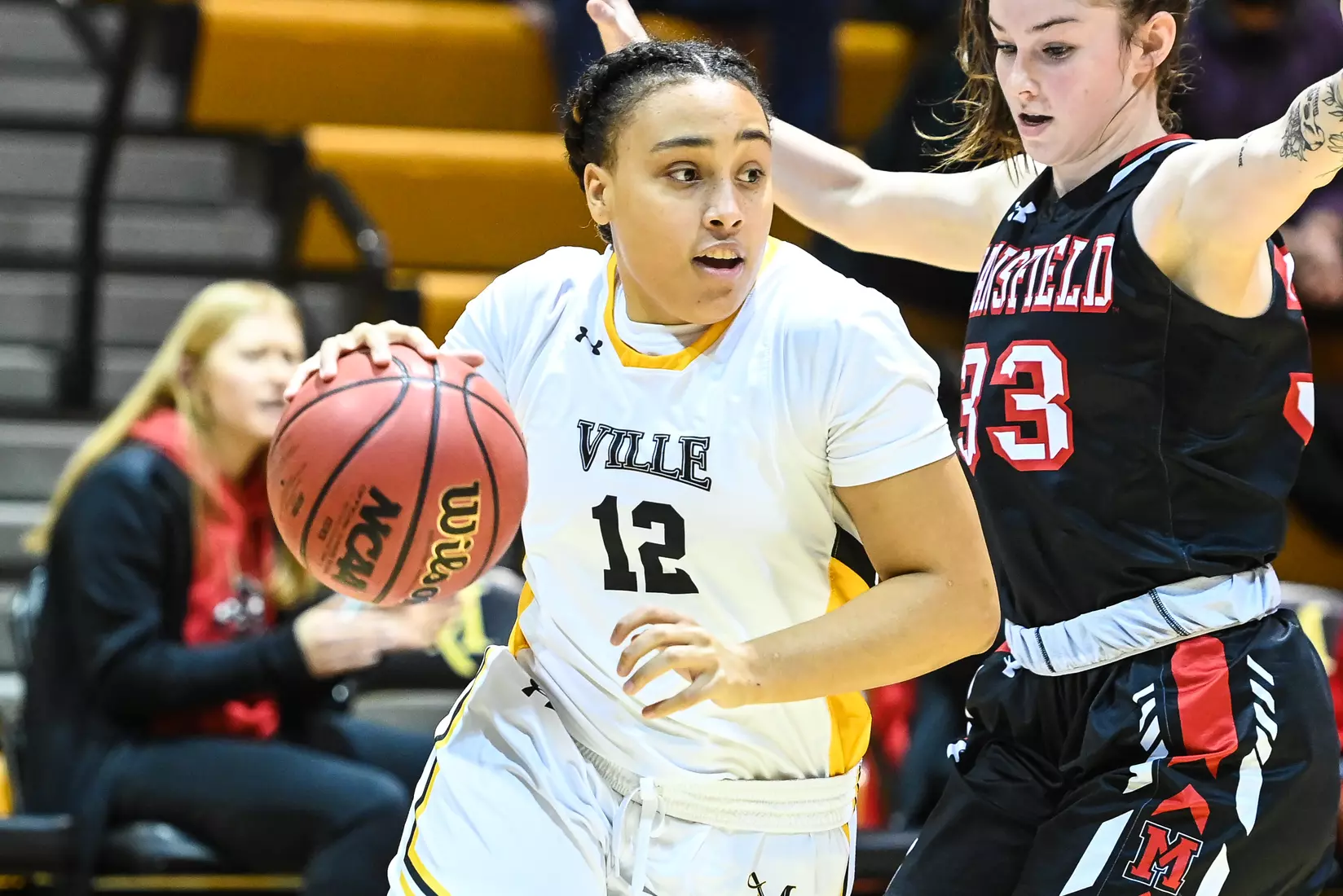 Millersville vs. Mansfield women's basketball at Pucillo Gym in Millersville, PA on Saturday, January 22, 2022. Mark Palczewski/Millersville Athletics Photo.