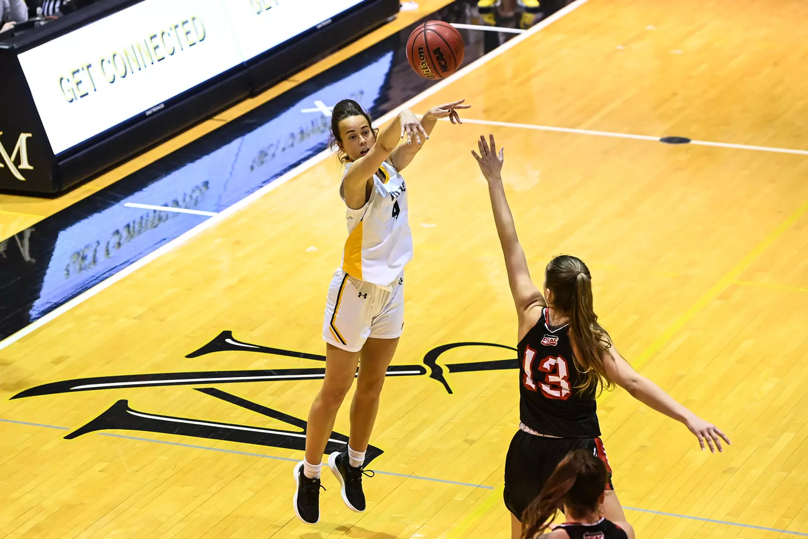 Millersville vs. Mansfield women's basketball at Pucillo Gym in Millersville, PA on Saturday, January 22, 2022. Mark Palczewski/Millersville Athletics Photo.