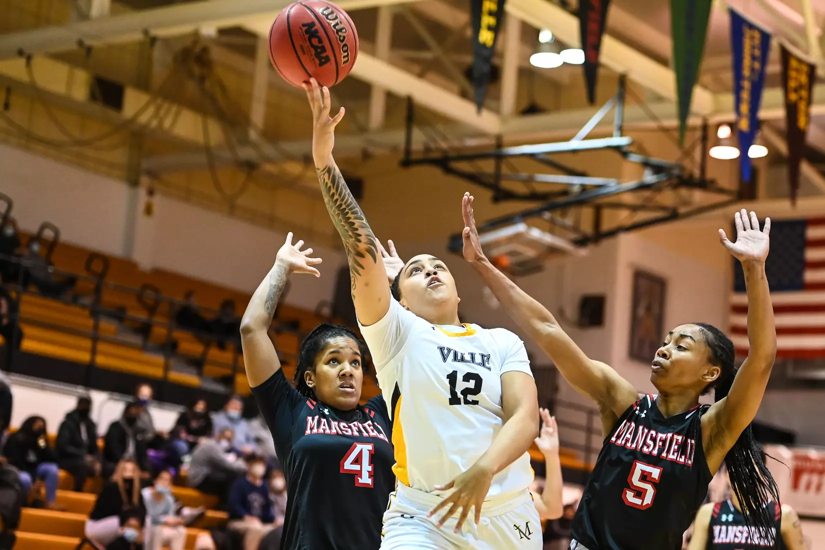 Millersville vs. Mansfield women's basketball at Pucillo Gym in Millersville, PA on Saturday, January 22, 2022. Mark Palczewski/Millersville Athletics Photo.