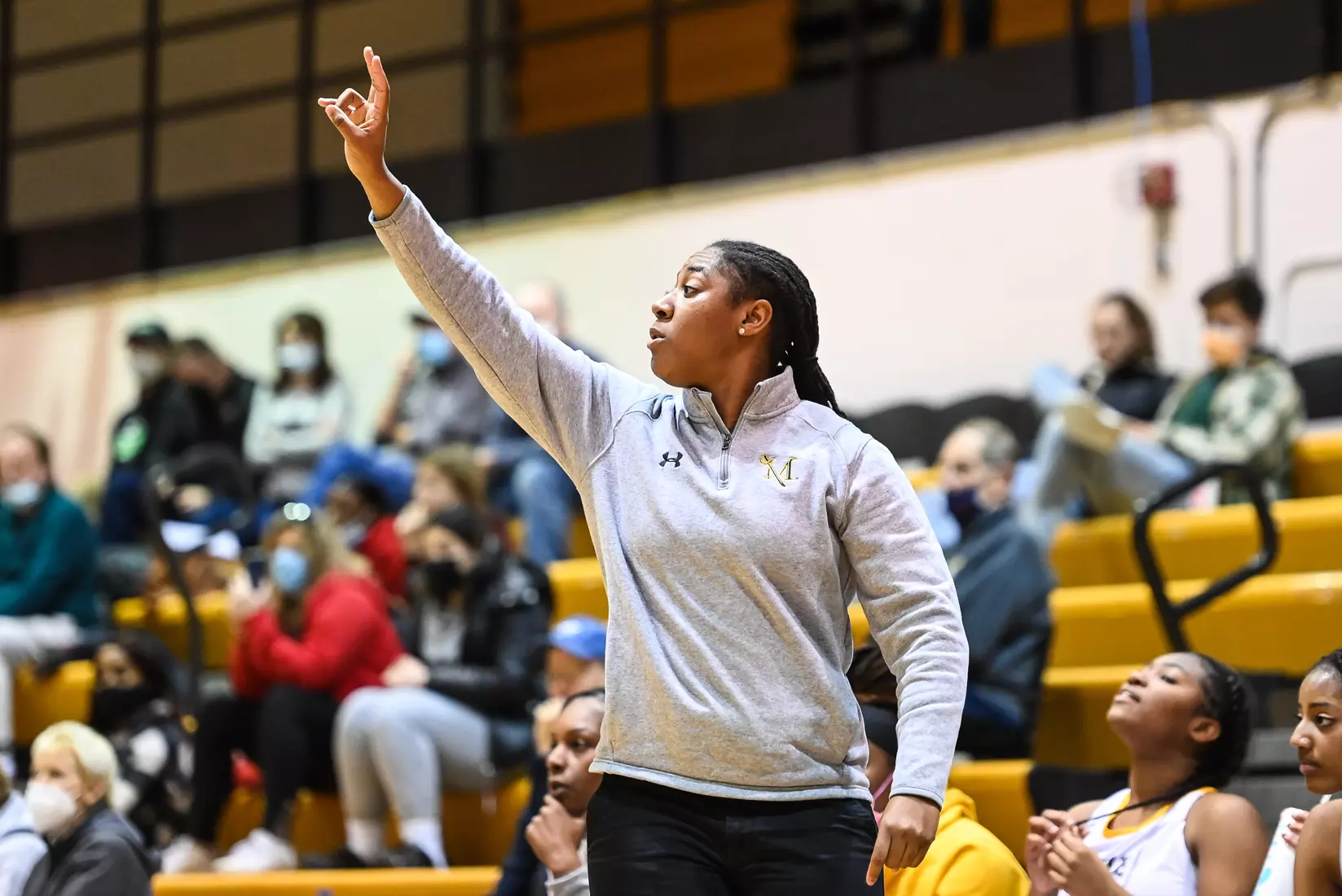 Millersville vs. Mansfield women's basketball at Pucillo Gym in Millersville, PA on Saturday, January 22, 2022. Mark Palczewski/Millersville Athletics Photo.