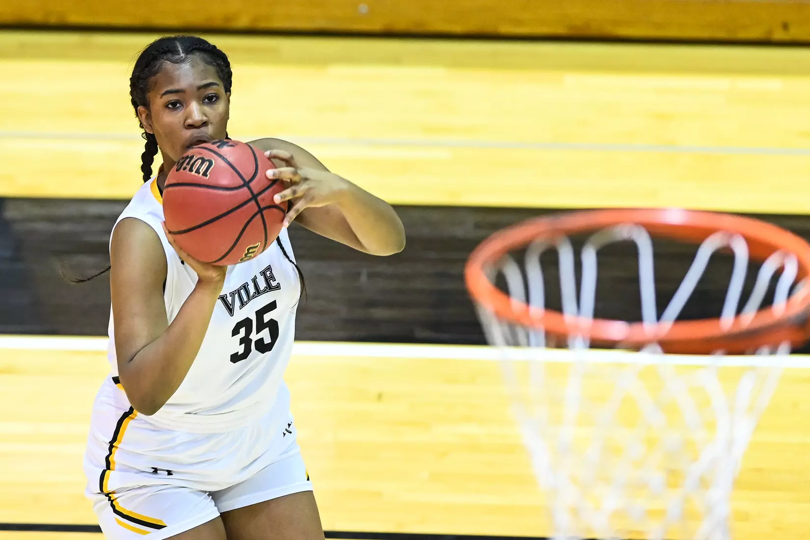 Millersville vs. Mansfield women's basketball at Pucillo Gym in Millersville, PA on Saturday, January 22, 2022. Mark Palczewski/Millersville Athletics Photo.