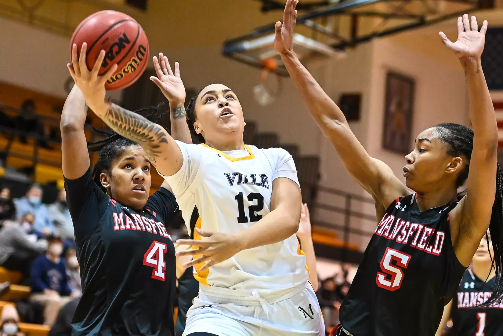 Millersville vs. Mansfield women's basketball at Pucillo Gym in Millersville, PA on Saturday, January 22, 2022. Mark Palczewski/Millersville Athletics Photo.