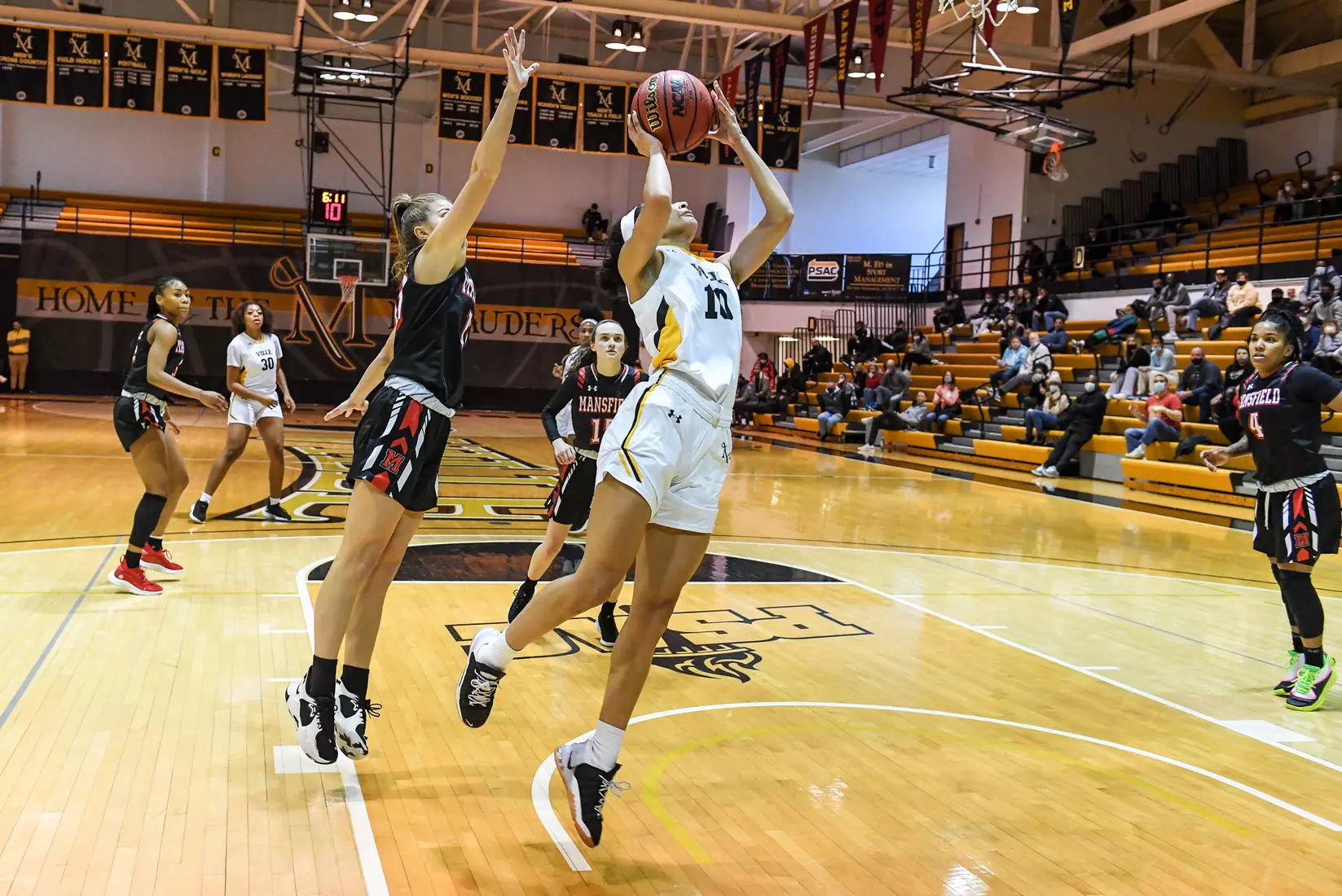 Millersville vs. Mansfield women's basketball at Pucillo Gym in Millersville, PA on Saturday, January 22, 2022. Mark Palczewski/Millersville Athletics Photo.