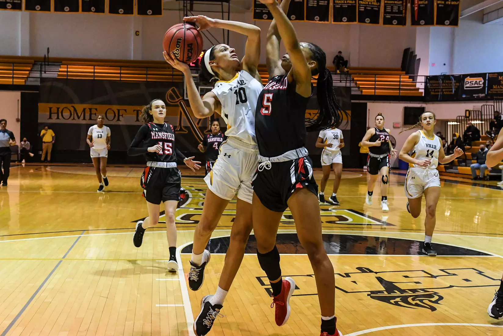 Millersville vs. Mansfield women's basketball at Pucillo Gym in Millersville, PA on Saturday, January 22, 2022. Mark Palczewski/Millersville Athletics Photo.