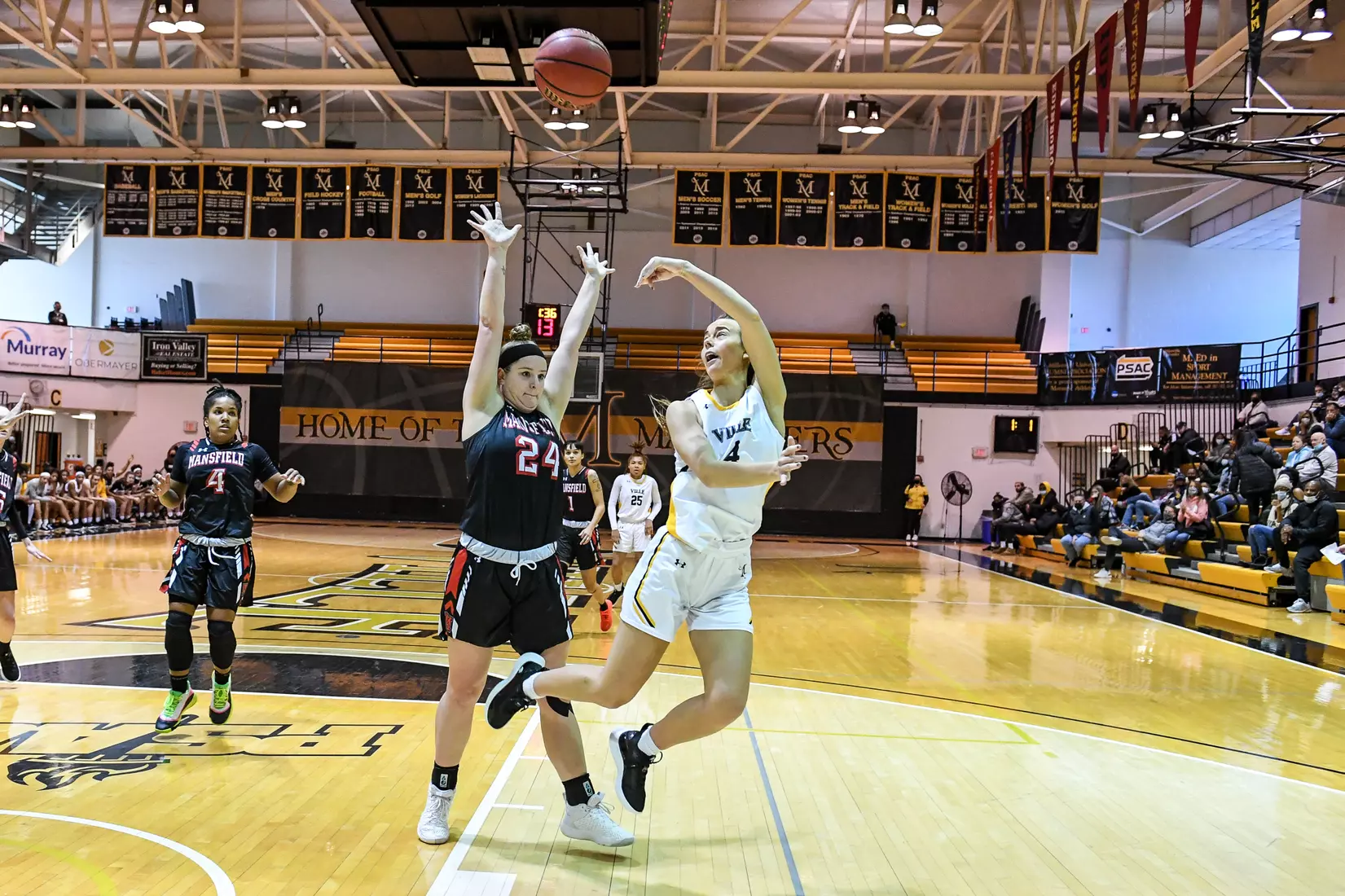 Millersville vs. Mansfield women's basketball at Pucillo Gym in Millersville, PA on Saturday, January 22, 2022. Mark Palczewski/Millersville Athletics Photo.