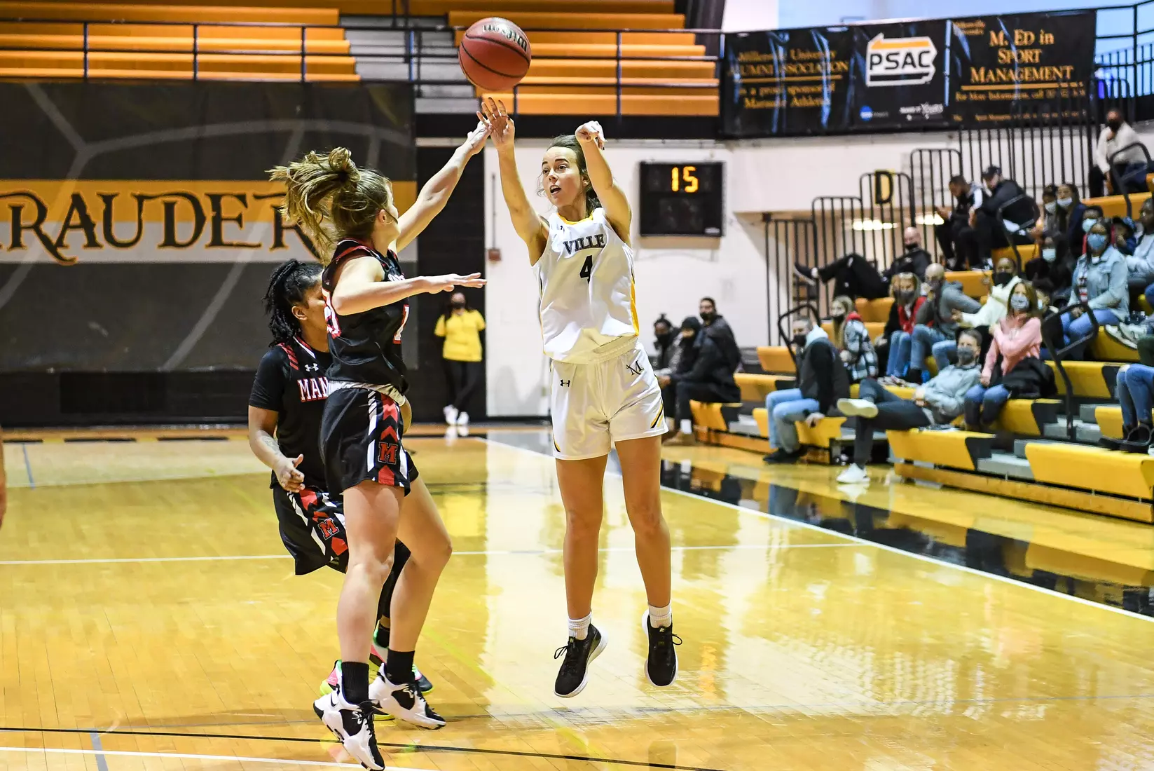 Millersville vs. Mansfield women's basketball at Pucillo Gym in Millersville, PA on Saturday, January 22, 2022. Mark Palczewski/Millersville Athletics Photo.