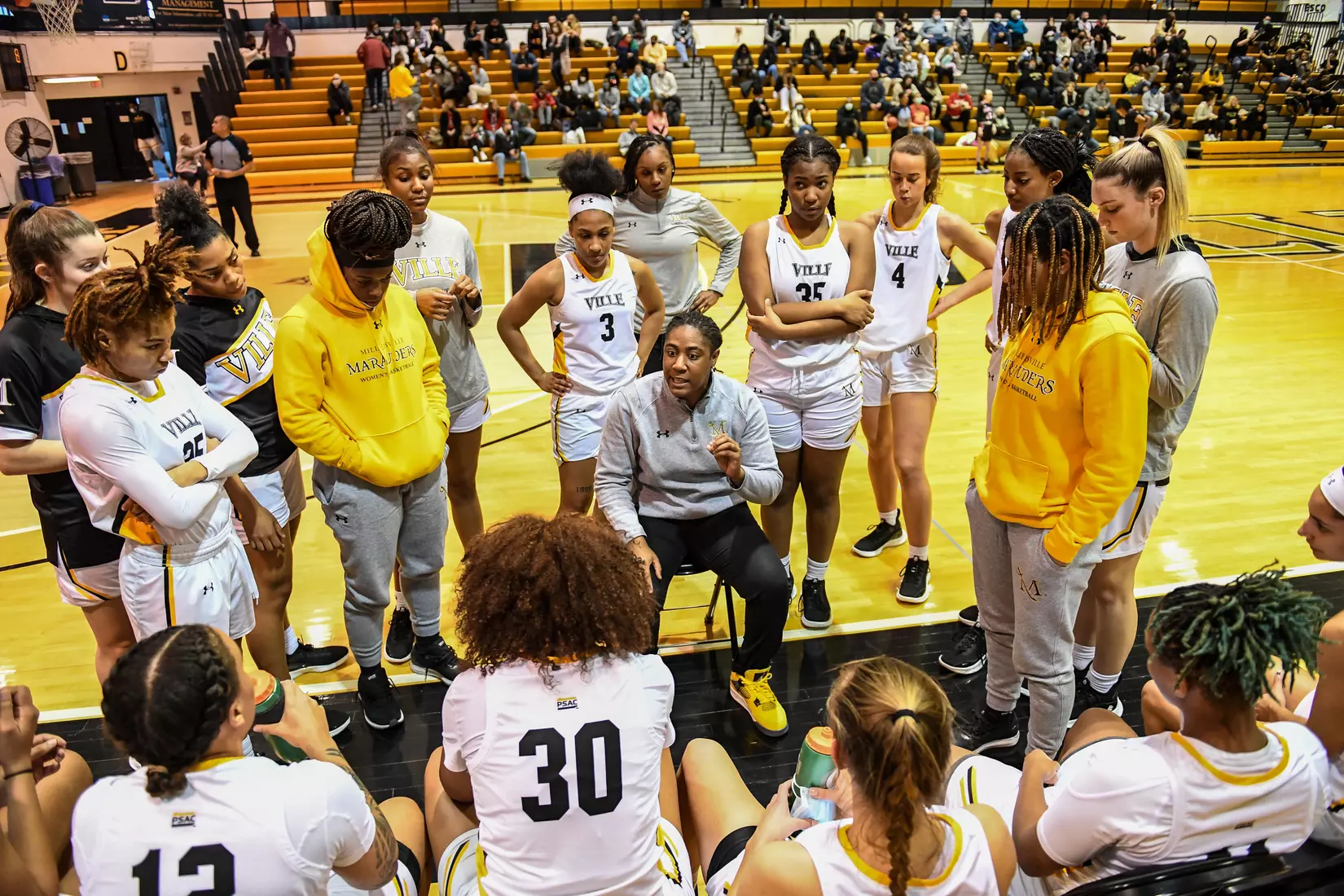 Millersville vs. Mansfield women's basketball at Pucillo Gym in Millersville, PA on Saturday, January 22, 2022. Mark Palczewski/Millersville Athletics Photo.