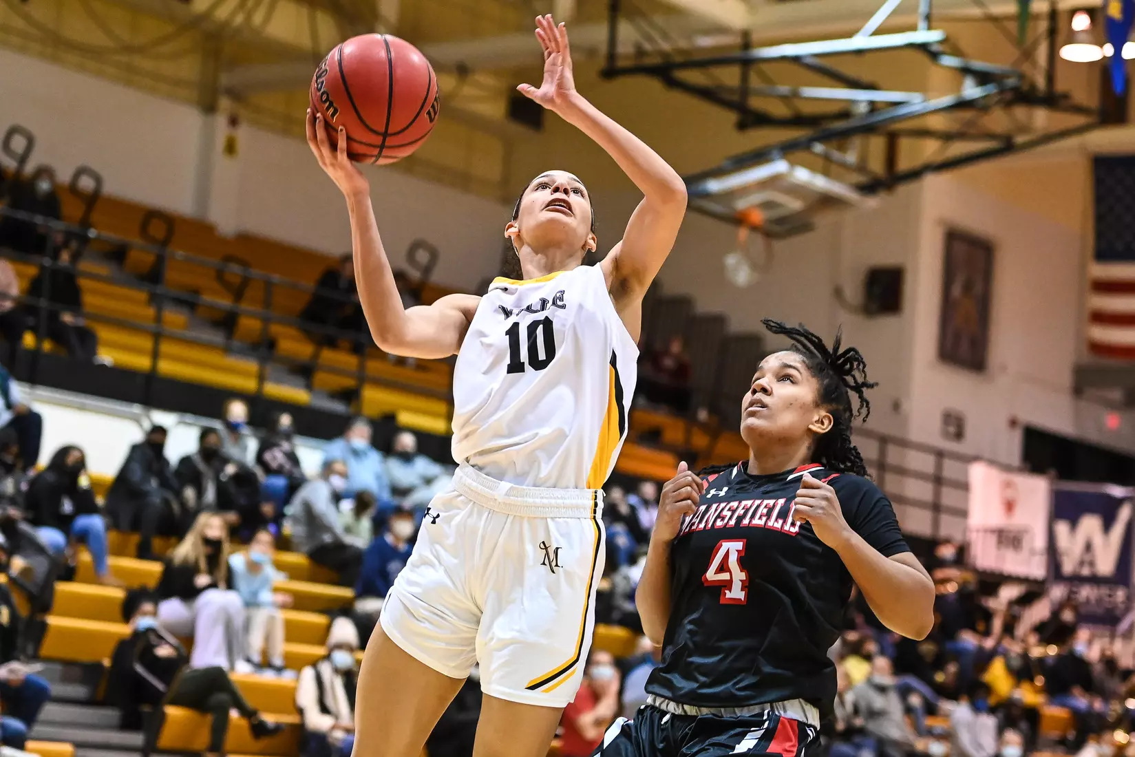 Millersville vs. Mansfield women's basketball at Pucillo Gym in Millersville, PA on Saturday, January 22, 2022. Mark Palczewski/Millersville Athletics Photo.