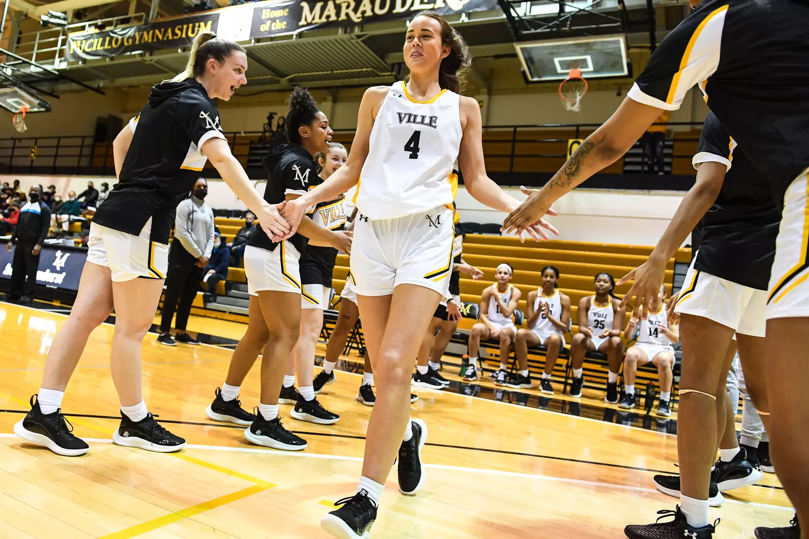 Millersville vs. Mansfield women's basketball at Pucillo Gym in Millersville, PA on Saturday, January 22, 2022. Mark Palczewski/Millersville Athletics Photo.