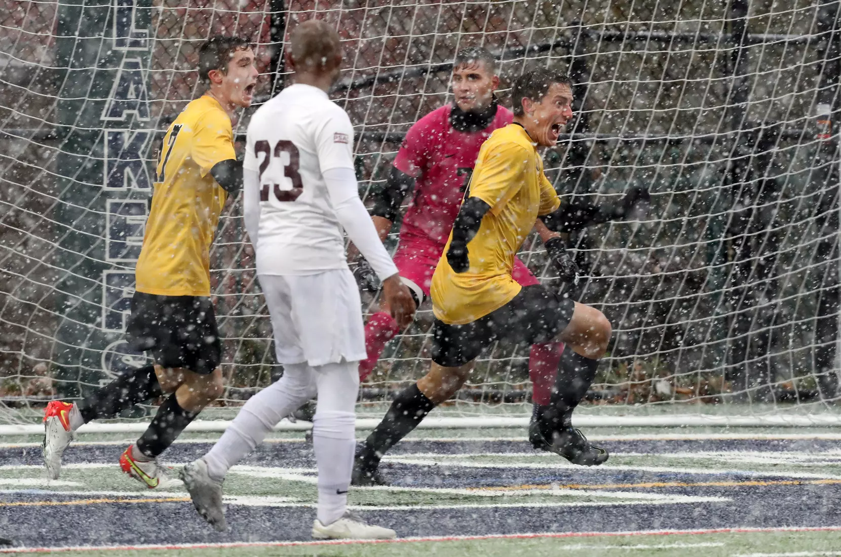 Gannon University vs. Millersville for PSAC menâ??s soccer championship, Nov. 14, 2021. Photo by Ed Mailliard.