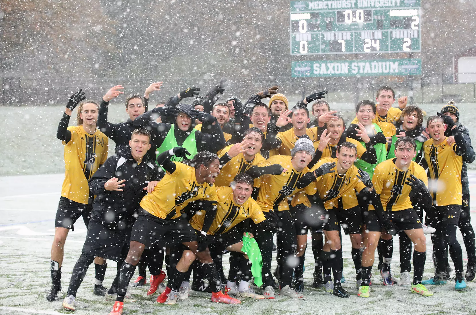 Gannon University vs. Millersville for PSAC menâ??s soccer championship, Nov. 14, 2021. Photo by Ed Mailliard.
