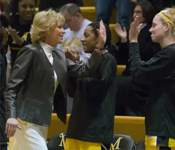 Coach Fleig Congratulates Team