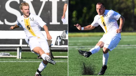Men's soccer All-PSAC Maynard and Finsterbush