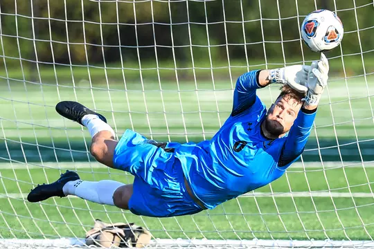 Bloomsfield College at Millersville in a PSAC soccer game at Pucillo Field in Millersville, PA on September 5, 2018. Mark Palczewski Photo.