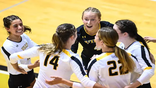 Millersville vs. Holy Family women's volleyball match at Pucillo in Millersville, PA on Tuesday, September 14, 2021. Mark Palczewski/Millersville Athletics Photo.