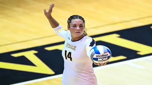 Millersville vs. Holy Family women's volleyball match at Pucillo in Millersville, PA on Tuesday, September 14, 2021. Mark Palczewski/Millersville Athletics Photo.