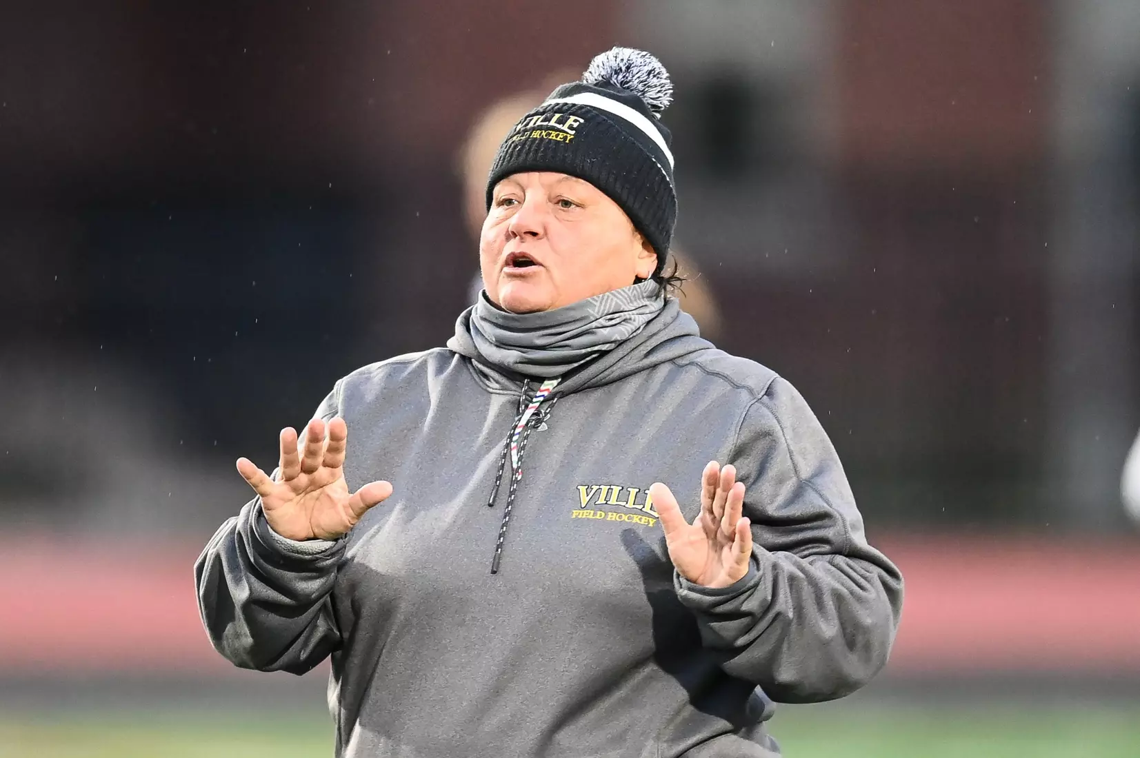 Bloomsburg at Millersville in the opening round of the PSAC field hockey tournament at Chryst Field at Beimsderfer Stadium in Millersville on Tuesday, November 15, 2022.