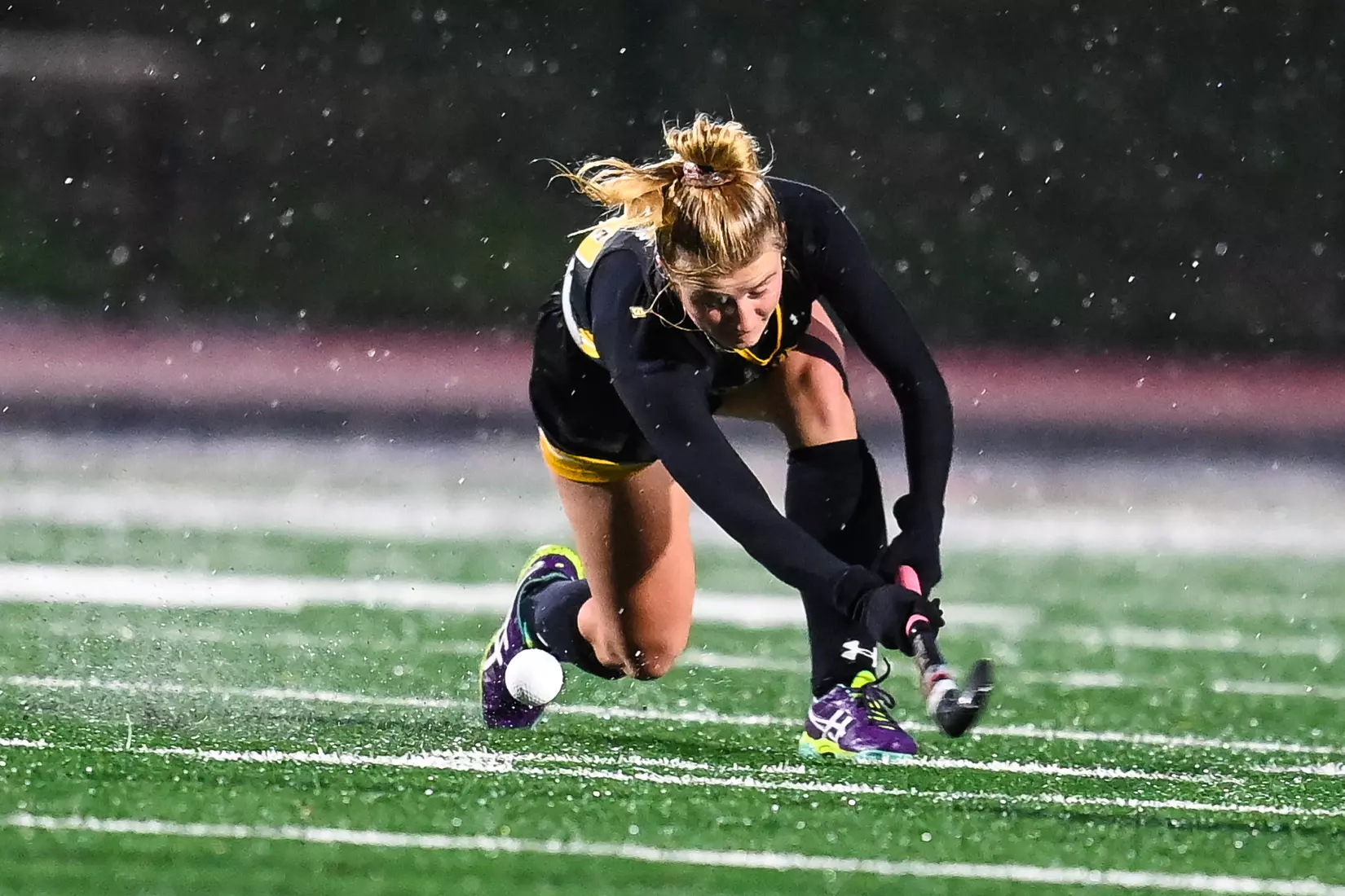 Bloomsburg at Millersville in the opening round of the PSAC field hockey tournament at Chryst Field at Beimsderfer Stadium in Millersville on Tuesday, November 15, 2022.