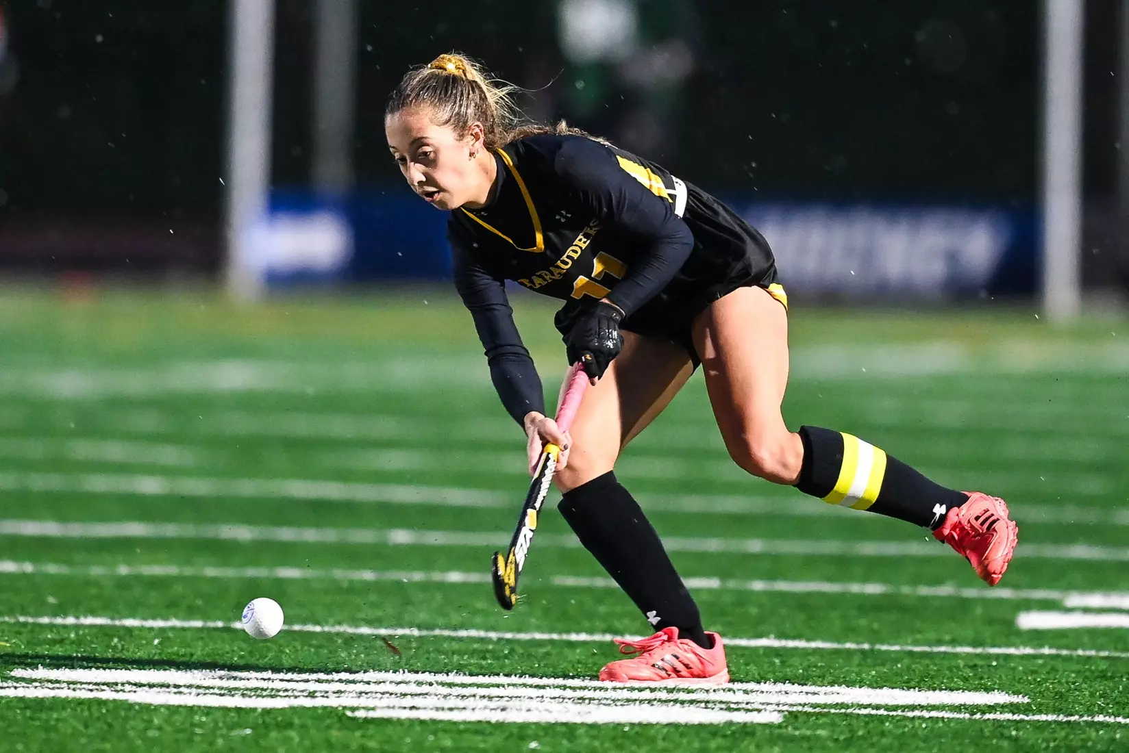 Bloomsburg at Millersville in the opening round of the PSAC field hockey tournament at Chryst Field at Beimsderfer Stadium in Millersville on Tuesday, November 15, 2022.