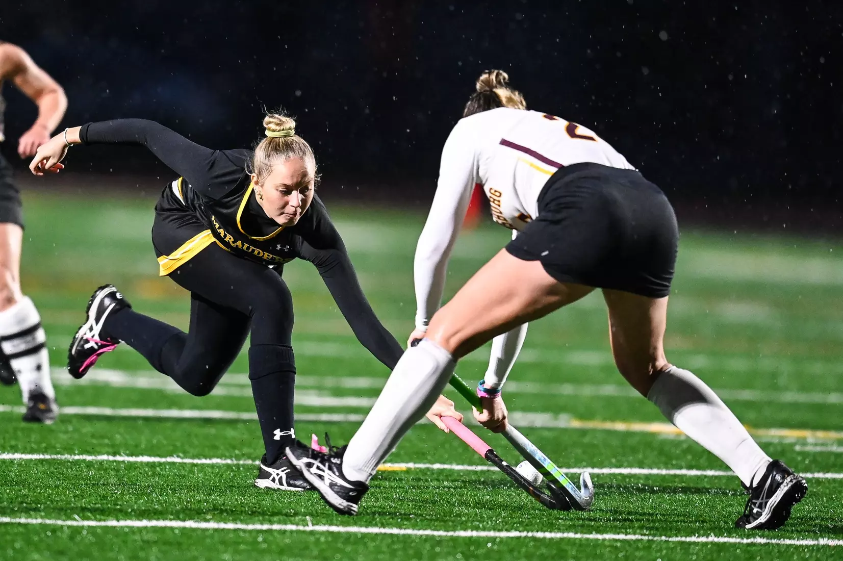 Bloomsburg at Millersville in the opening round of the PSAC field hockey tournament at Chryst Field at Beimsderfer Stadium in Millersville on Tuesday, November 15, 2022.