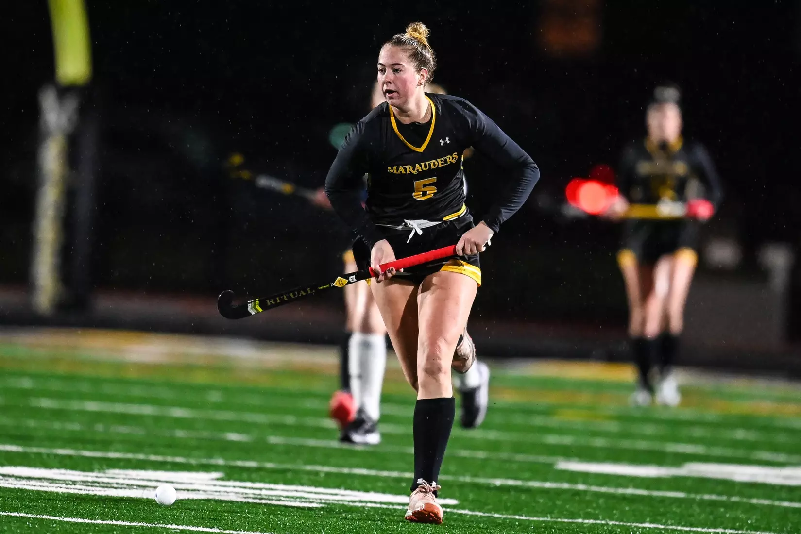 Bloomsburg at Millersville in the opening round of the PSAC field hockey tournament at Chryst Field at Beimsderfer Stadium in Millersville on Tuesday, November 15, 2022.