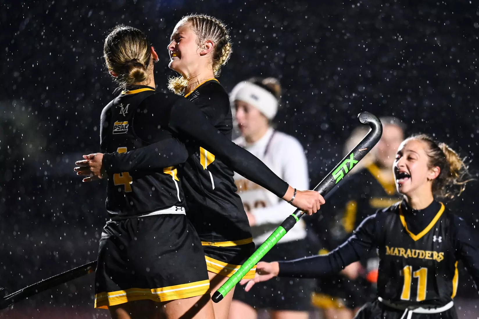 Bloomsburg at Millersville in the opening round of the PSAC field hockey tournament at Chryst Field at Beimsderfer Stadium in Millersville on Tuesday, November 15, 2022.