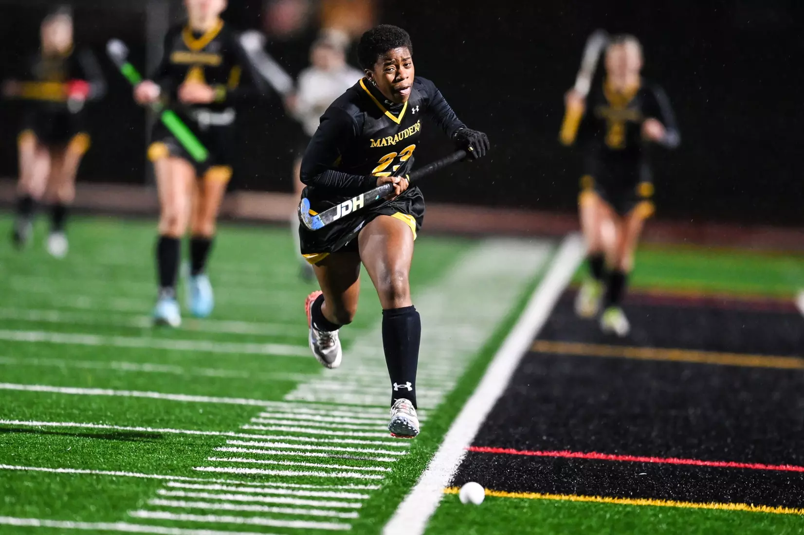 Bloomsburg at Millersville in the opening round of the PSAC field hockey tournament at Chryst Field at Beimsderfer Stadium in Millersville on Tuesday, November 15, 2022.