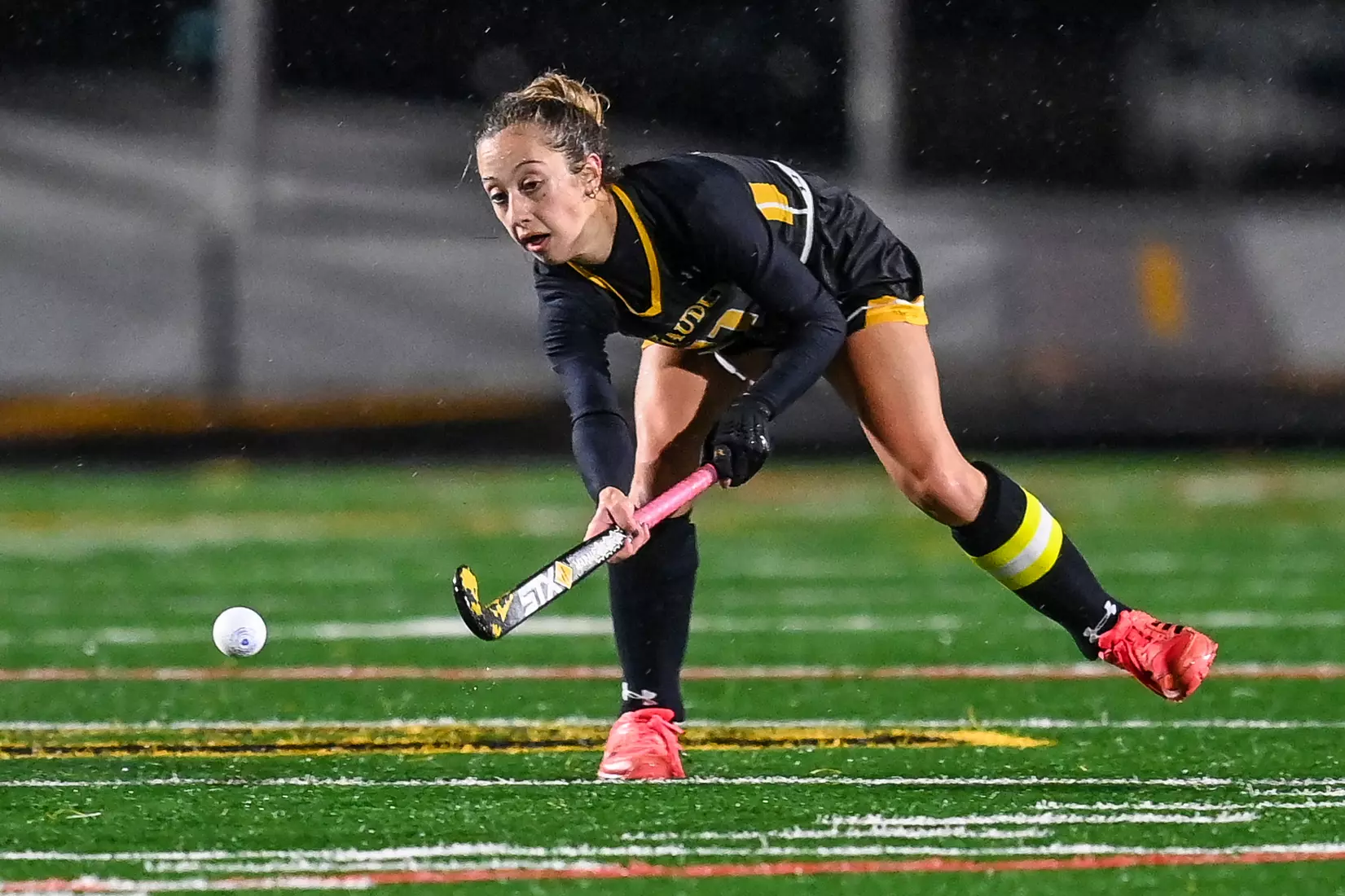 Bloomsburg at Millersville in the opening round of the PSAC field hockey tournament at Chryst Field at Beimsderfer Stadium in Millersville on Tuesday, November 15, 2022.