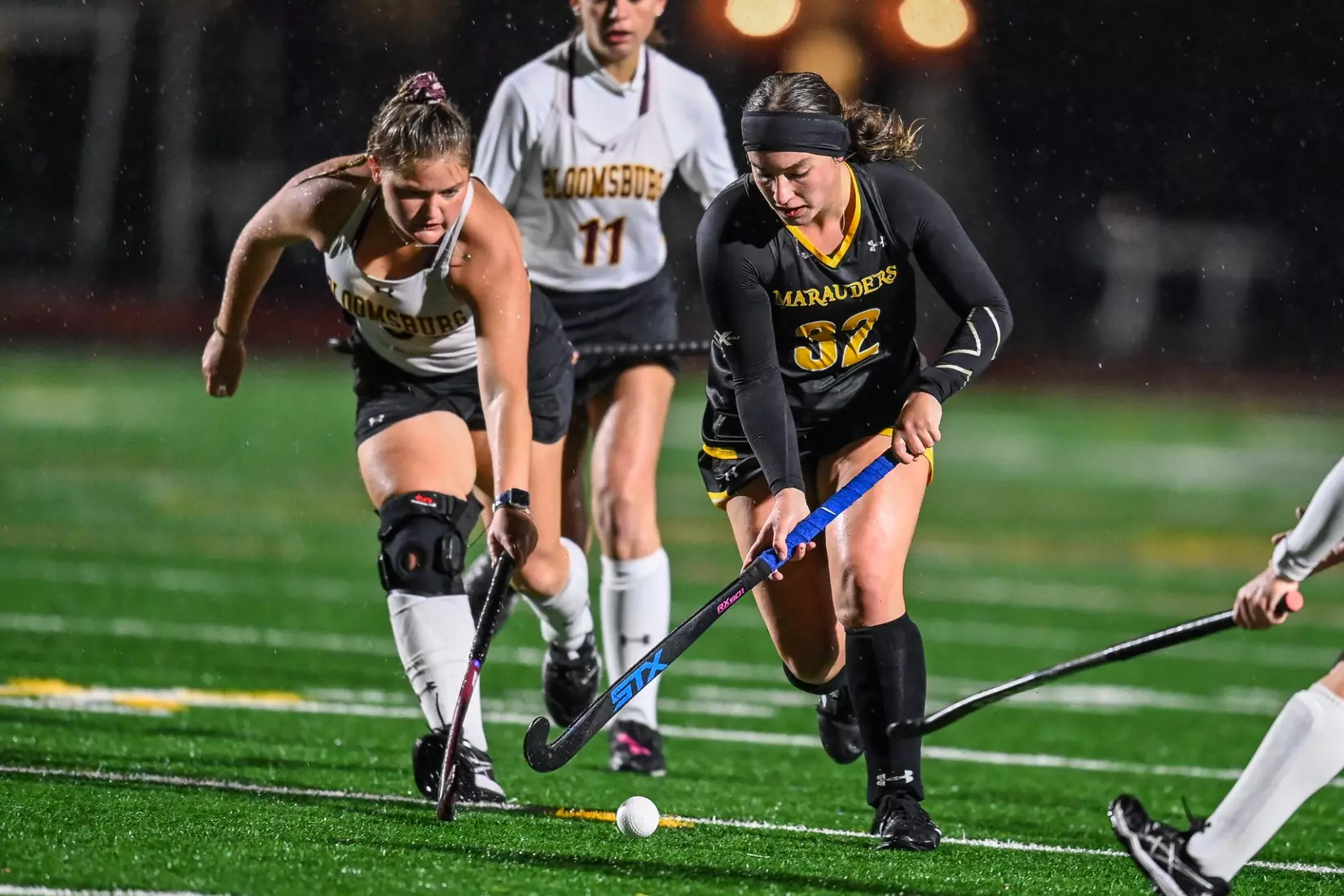 Bloomsburg at Millersville in the opening round of the PSAC field hockey tournament at Chryst Field at Beimsderfer Stadium in Millersville on Tuesday, November 15, 2022.