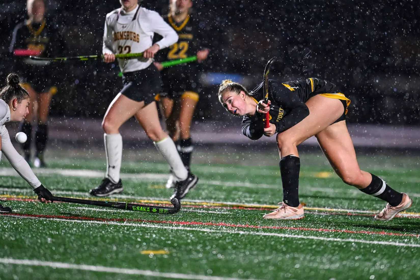 Bloomsburg at Millersville in the opening round of the PSAC field hockey tournament at Chryst Field at Beimsderfer Stadium in Millersville on Tuesday, November 15, 2022.