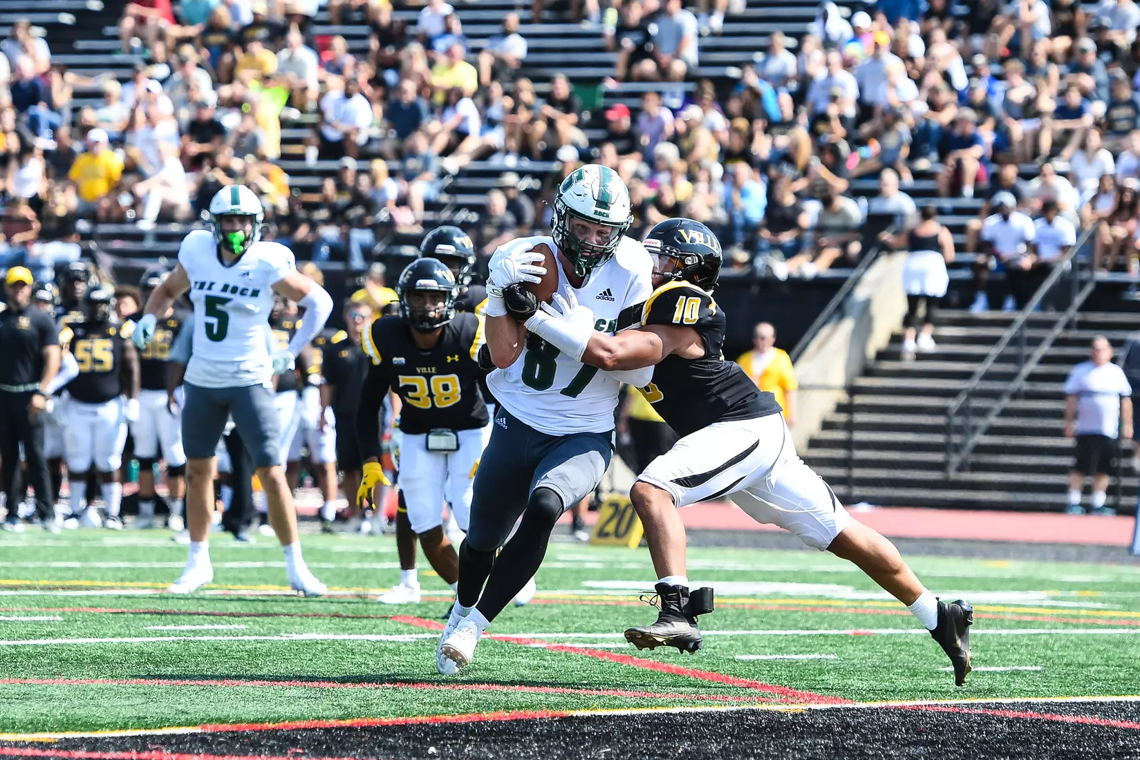 Millersville vs. Slippery Rock in football action at Chryst Field at Beimsderfer Stadium in Millersville on Saturday, September 17, 2022.