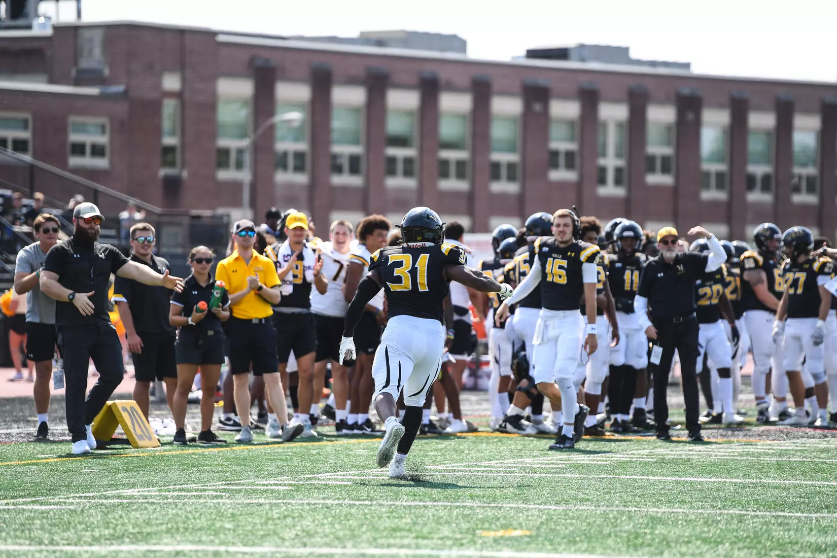 Millersville vs. Slippery Rock in football action at Chryst Field at Beimsderfer Stadium in Millersville on Saturday, September 17, 2022.