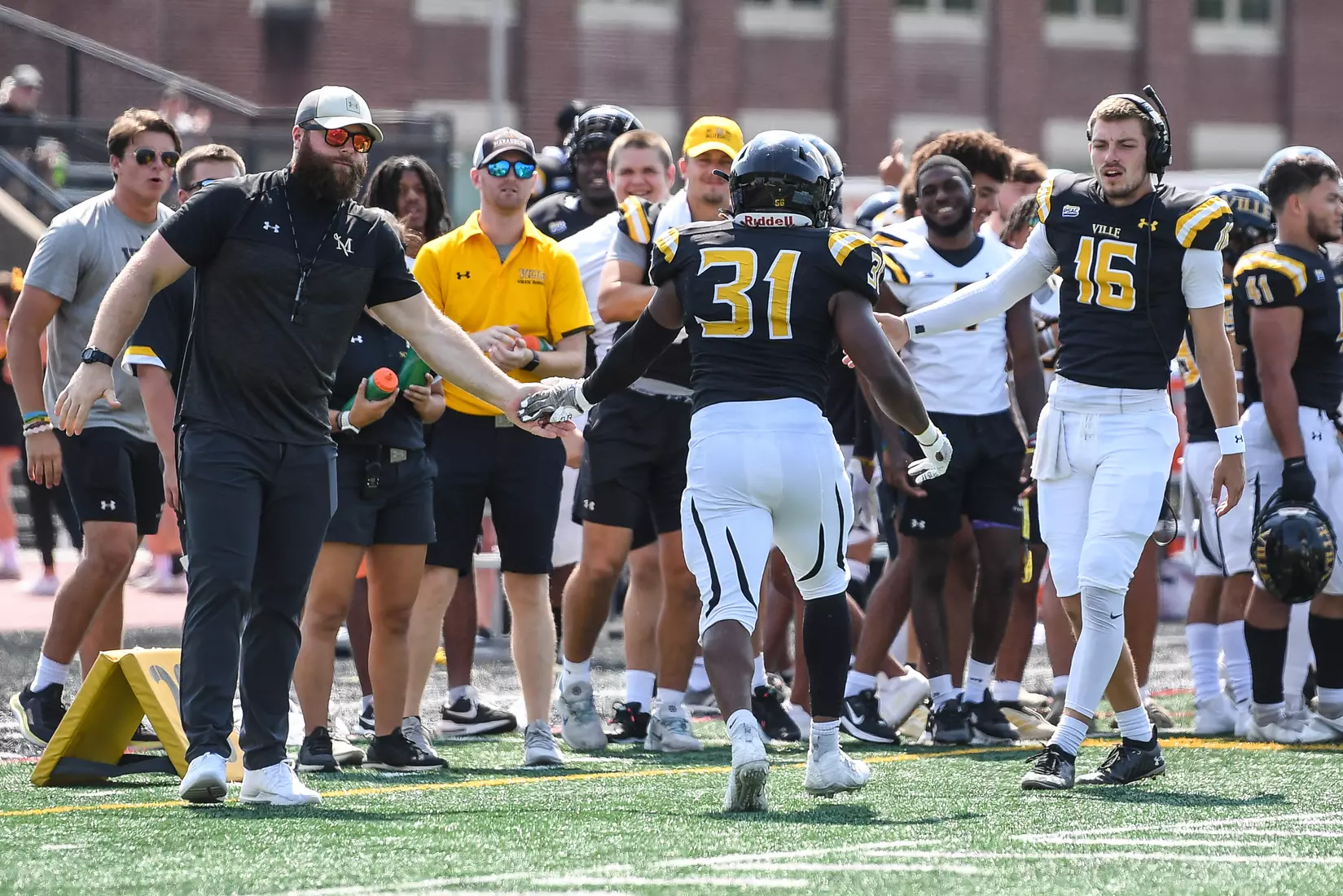 Millersville vs. Slippery Rock in football action at Chryst Field at Beimsderfer Stadium in Millersville on Saturday, September 17, 2022.