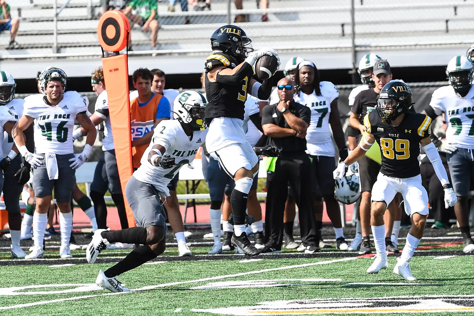 Millersville vs. Slippery Rock in football action at Chryst Field at Beimsderfer Stadium in Millersville on Saturday, September 17, 2022.