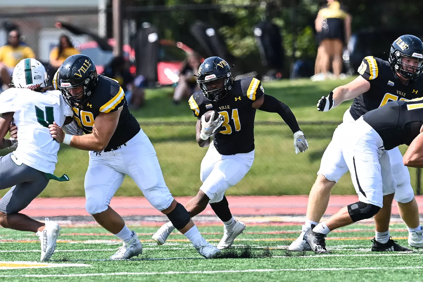 Millersville vs. Slippery Rock in football action at Chryst Field at Beimsderfer Stadium in Millersville on Saturday, September 17, 2022.